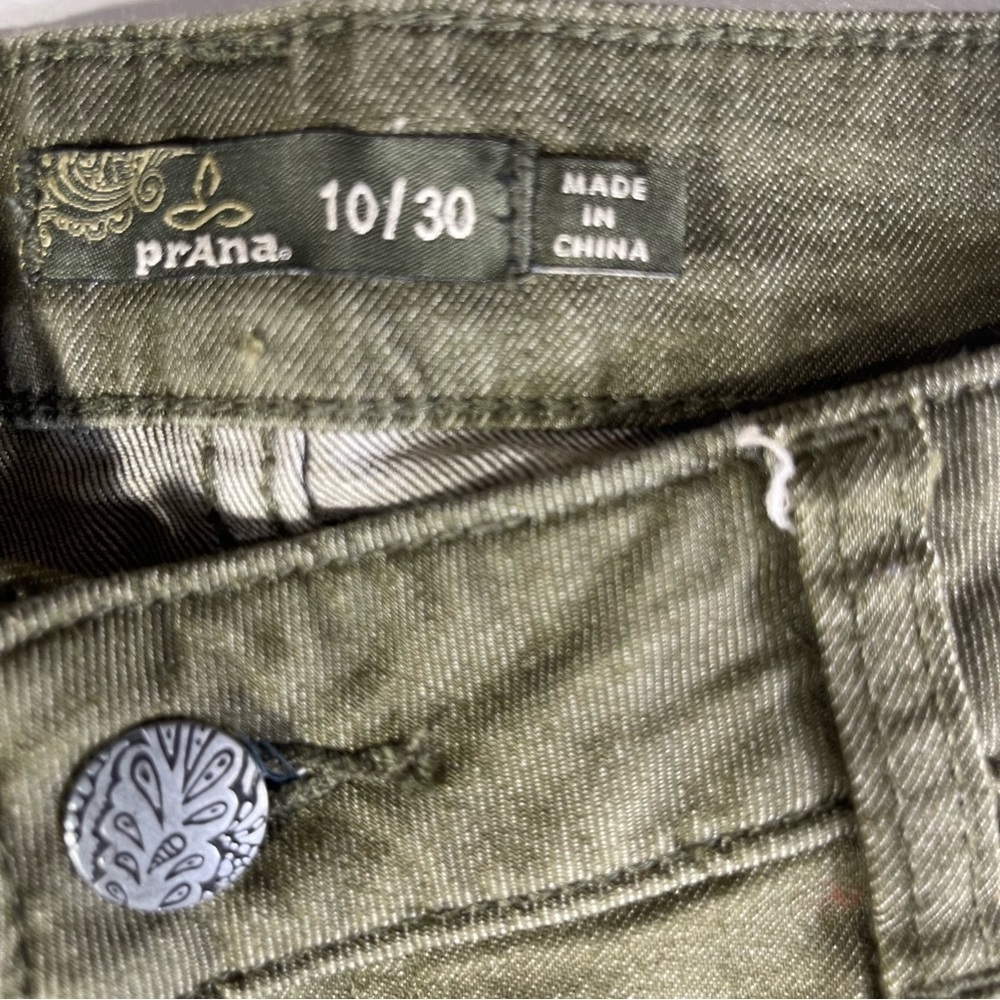 Prana Women Kara Green Skinny Jeans Size 10/30 - Picture 8 of 15